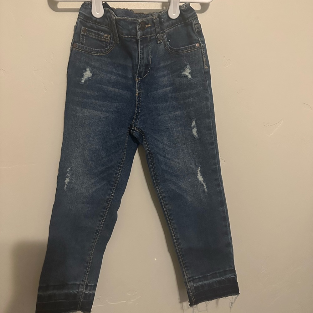 Wonder Nation Girls Distress Skinny Jeans